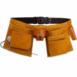 11 Pocket Professional Split Leather Carpenter Apron