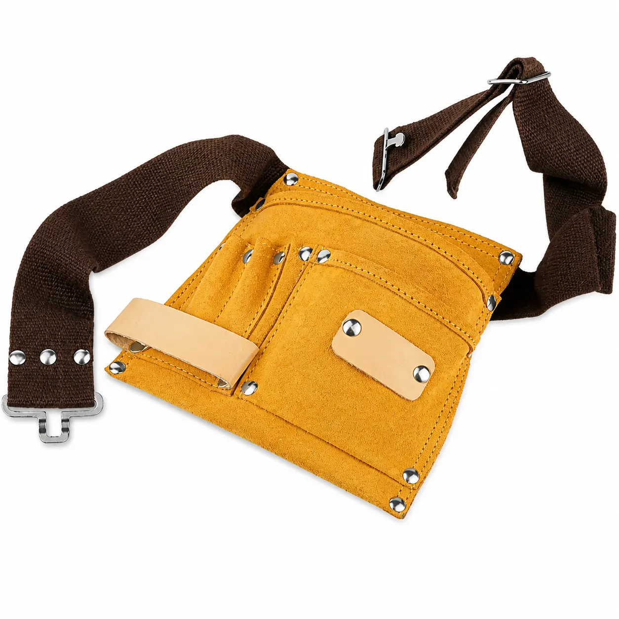 5 Pocket Split Leather Carpenter Apron – Economy Model