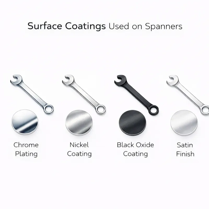 Surface Coatings Used on Spanners