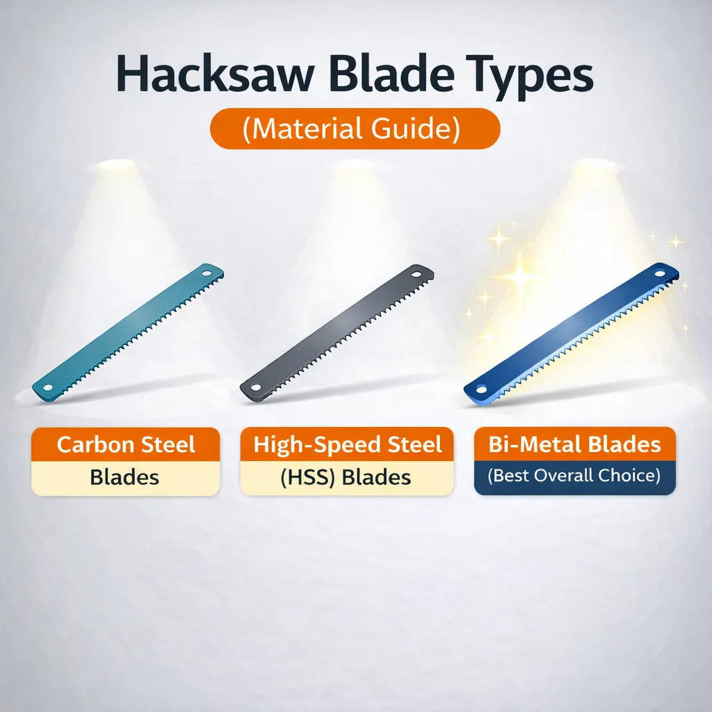 Hacksaw Blade Types (Material)