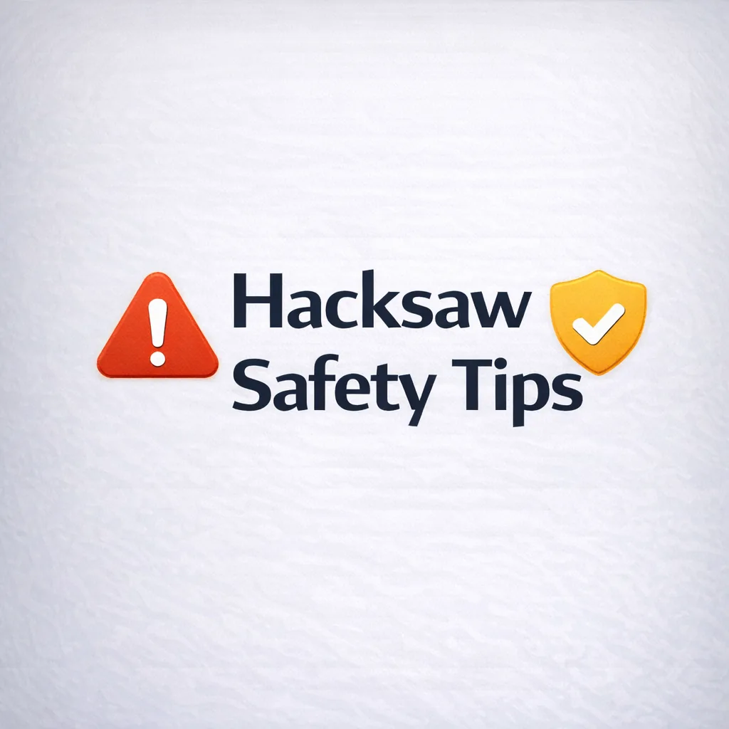 Hacksaw Safety Tips