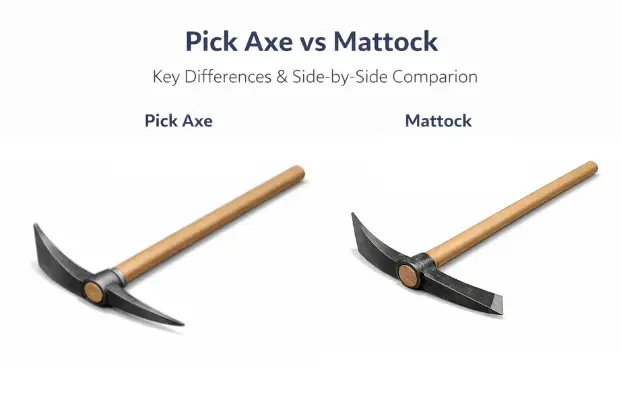 Pick Axe vs Mattock