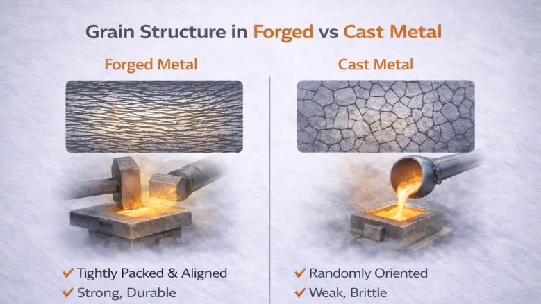 Grain Structure in Forged vs Cast Metal