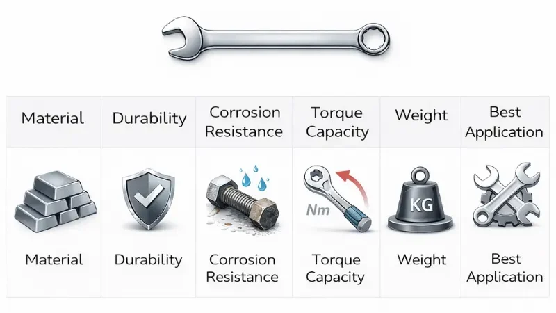 Comparison of Spanner Material Properties