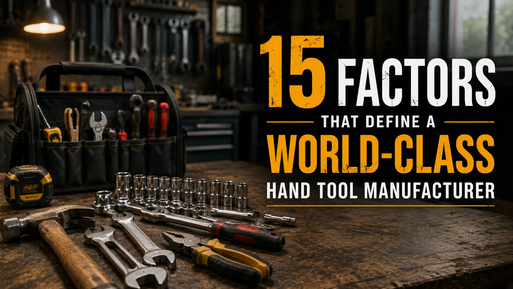 World-class hand tool manufacturer workshop