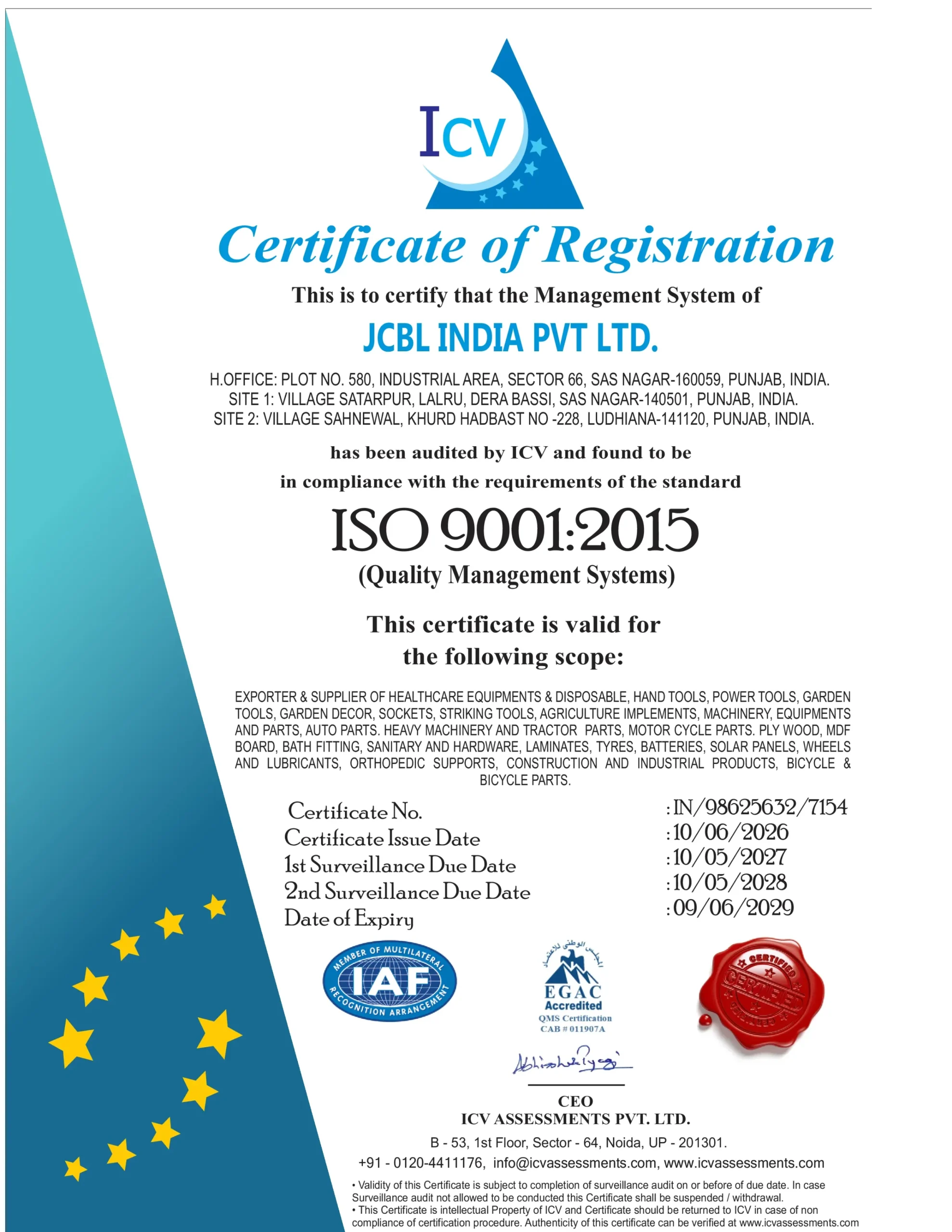ISO 9001:2015 Certification
