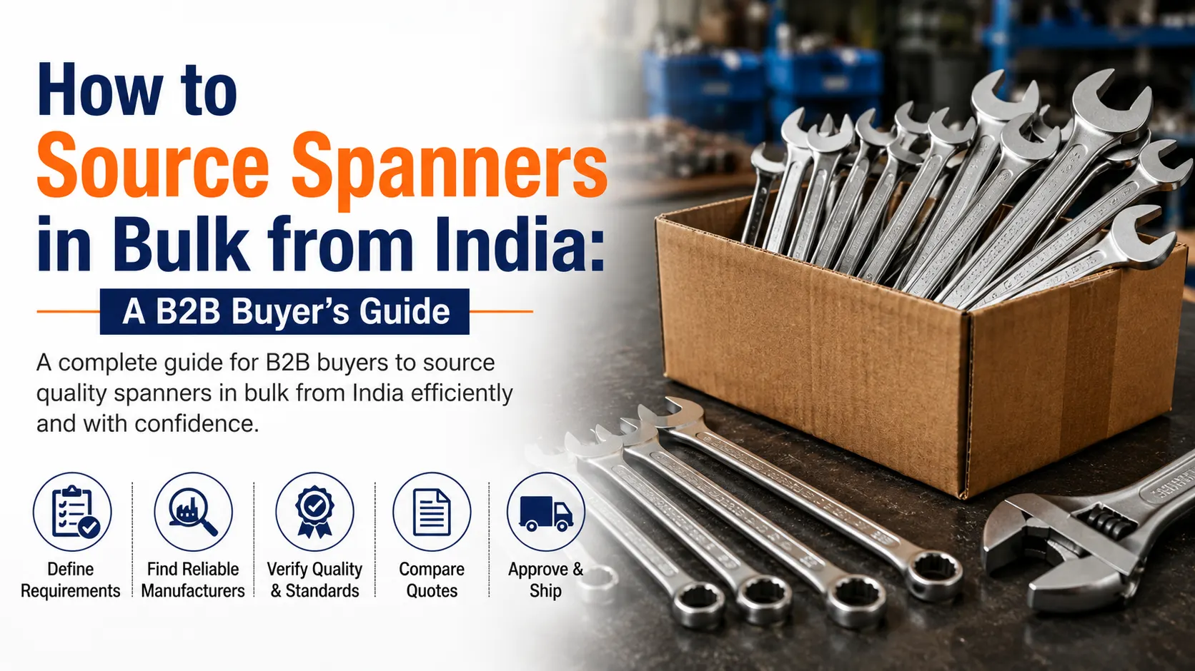 How to source spanners in bulk from India for B2B buyers