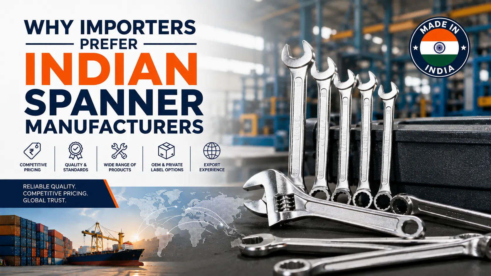 Why importers prefer Indian spanner manufacturers for quality, competitive pricing and global sourcing