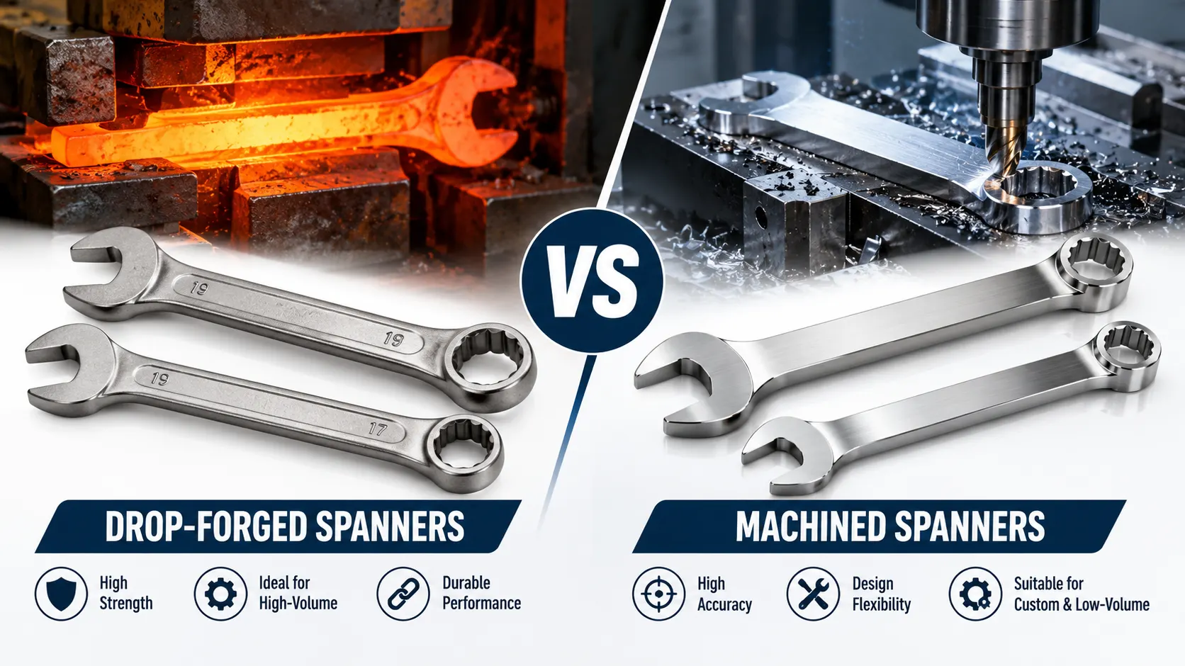 Drop-forged vs machined spanners comparison